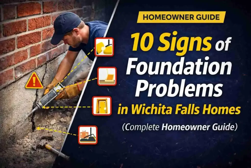 10 Signs of Foundation Problems in Wichita Falls Homes (Complete Homeowner Guide)